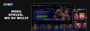 RTBet mobiel spielen